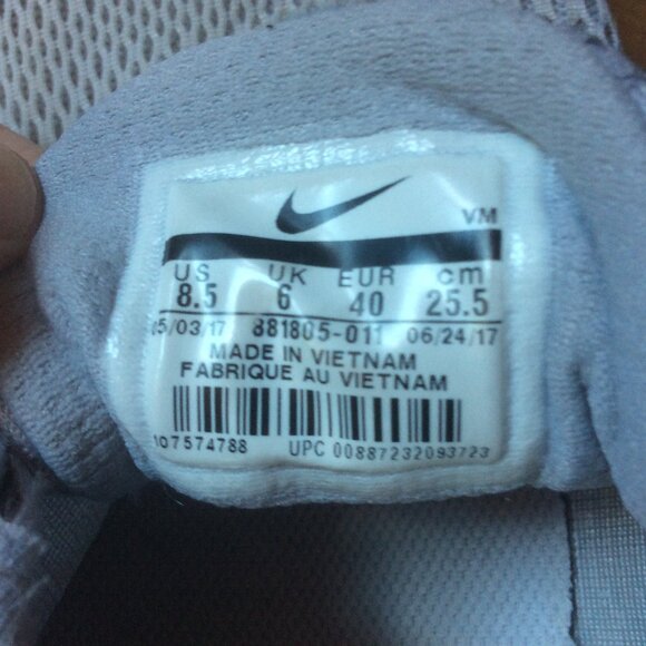 Nike Flex Experience RN 6 Grey/Light Blue Breathable Athletic Sneaker Size 8.5 - Picture 6 of 7